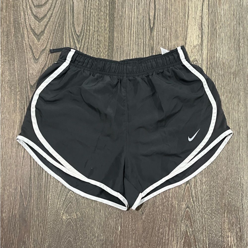 Nike Dri-Fit Running Shorts High-Rise Elastic Waistband Pull-On Black Small